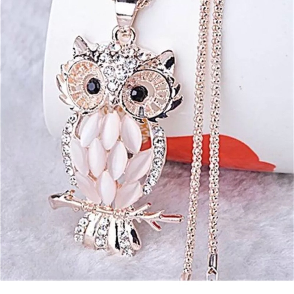 New Crystal Owl Necklace
